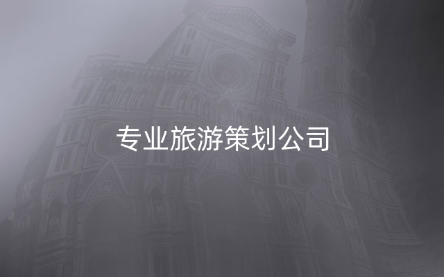 专业旅游策划公司