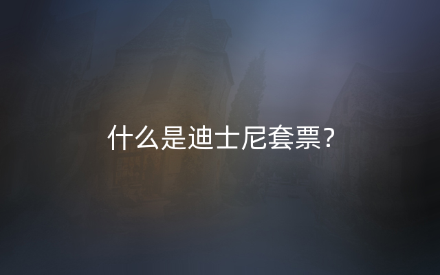 什么是迪士尼套票？