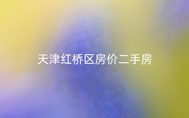 天津红桥区房价二手房