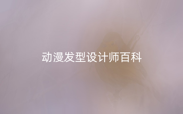 动漫发型设计师百科