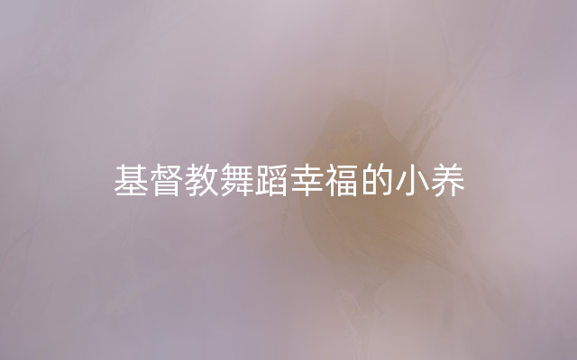 基督教舞蹈幸福的小养