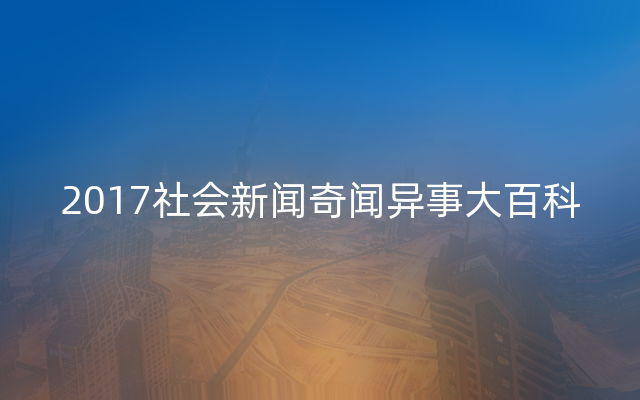 2017社会新闻奇闻异事大百科