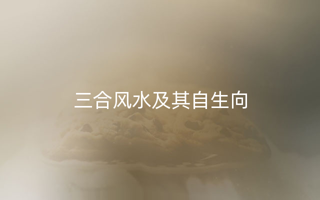 三合风水及其自生向