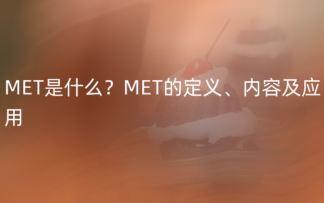 MET是什么？MET的定义、内容及应用